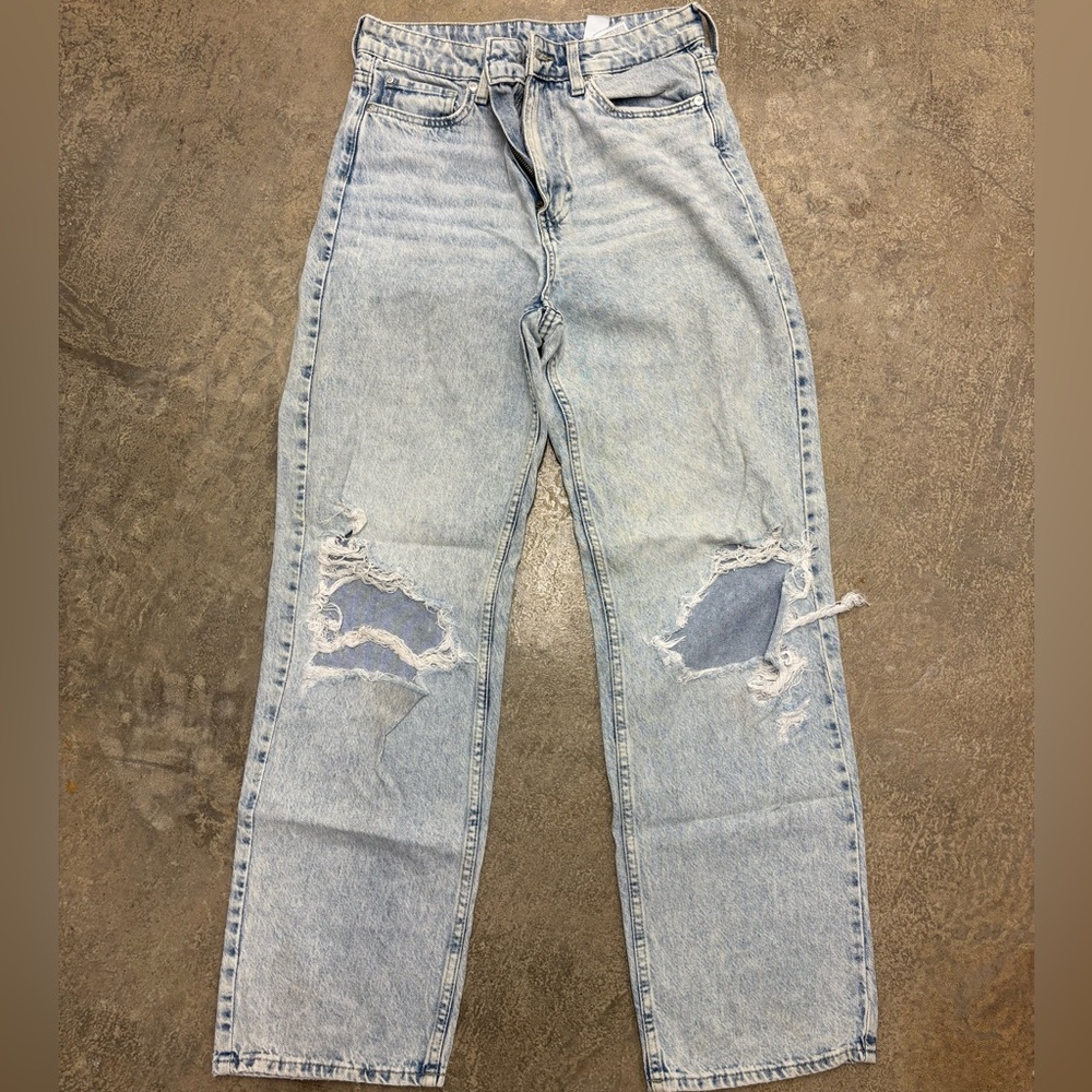 H&M Light Blue Distressed Men Jeans
